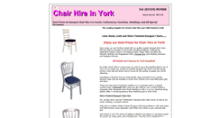 Desktop Screenshot of chairhireyork.co.uk